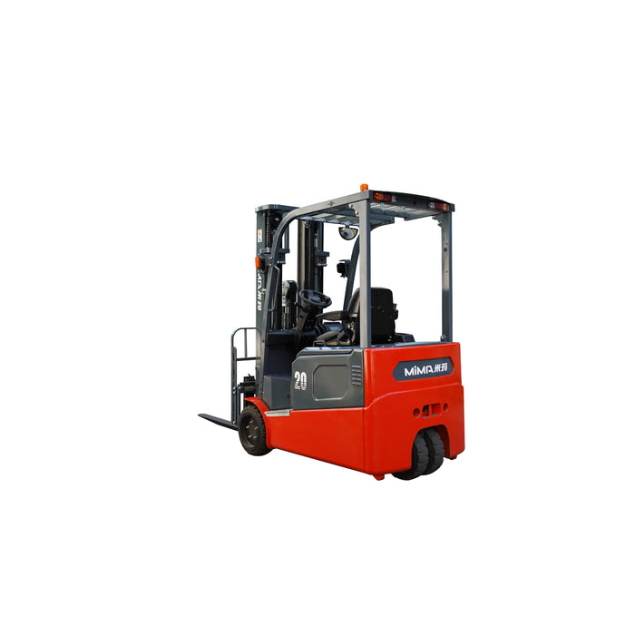 MIMA 2MKC20-48 Lithium 3-Wheel Forklift – 4,400 lb Cap | Up to 189" Lift Height | Solid Pneumatic Tires