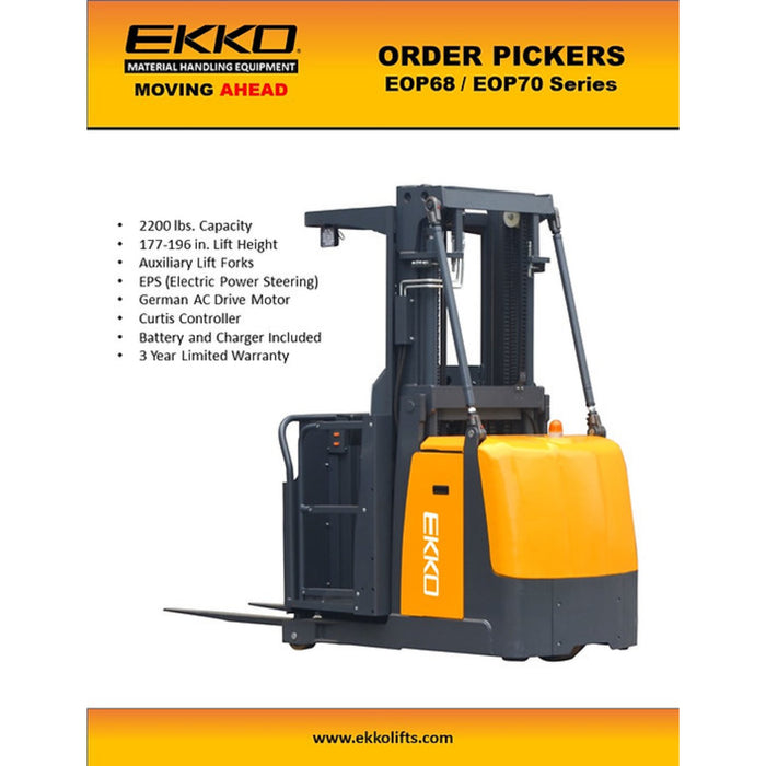 EOP Order Picker || 177" to 196" || 2200 LBS