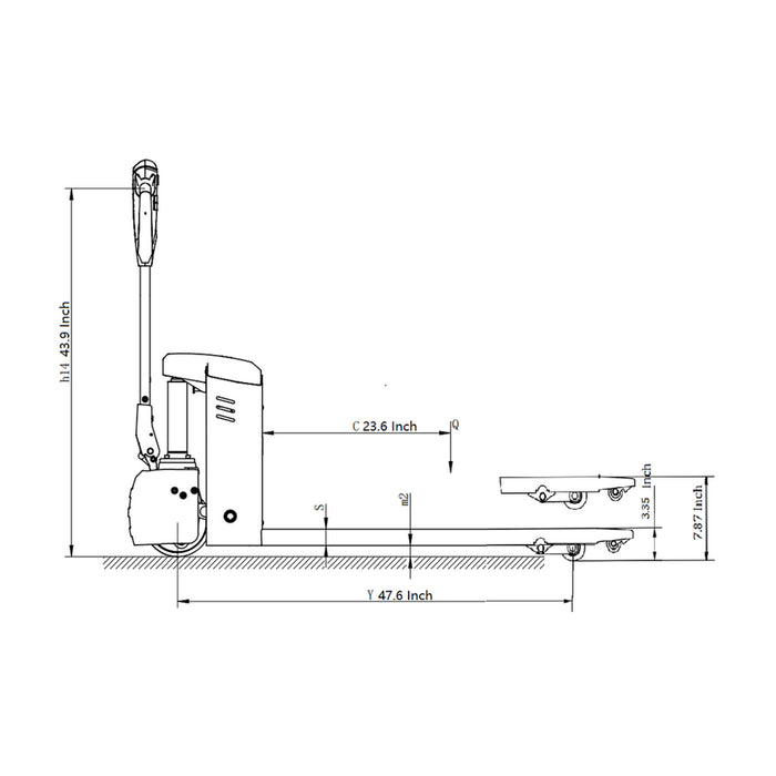 EKKO EP Full Electric Pallet Jack W/ PinPad || 3300 to 4400 LBS