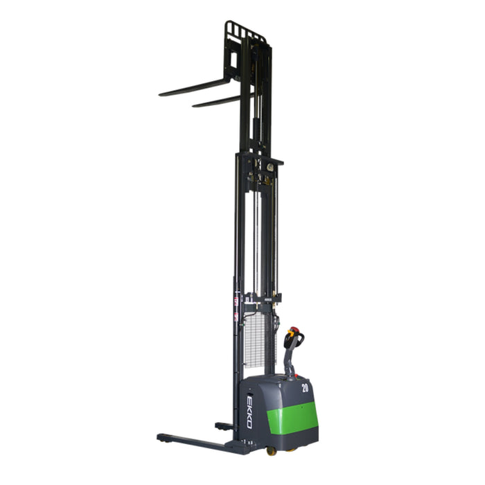 EKKO EB20CS-189Li Electric Straddle Stacker || 177" to 216" || 4,400 LBS