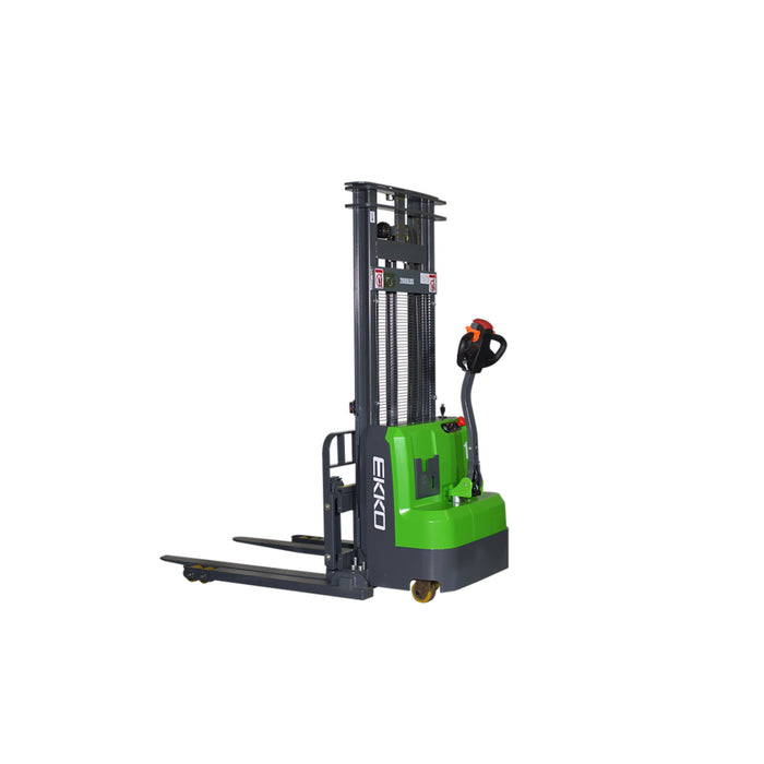 EKKO EB14C Lithium Straddle Stacker || 98" to 145" || 3000 LBS