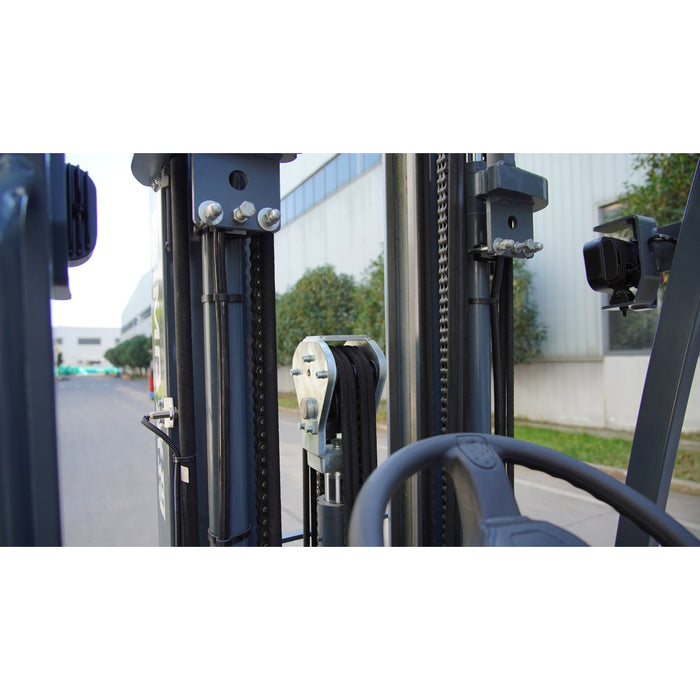 MIMA 2MKC20-48 Lithium 3-Wheel Forklift – 4,400 lb Cap | Up to 189" Lift Height | Solid Pneumatic Tires