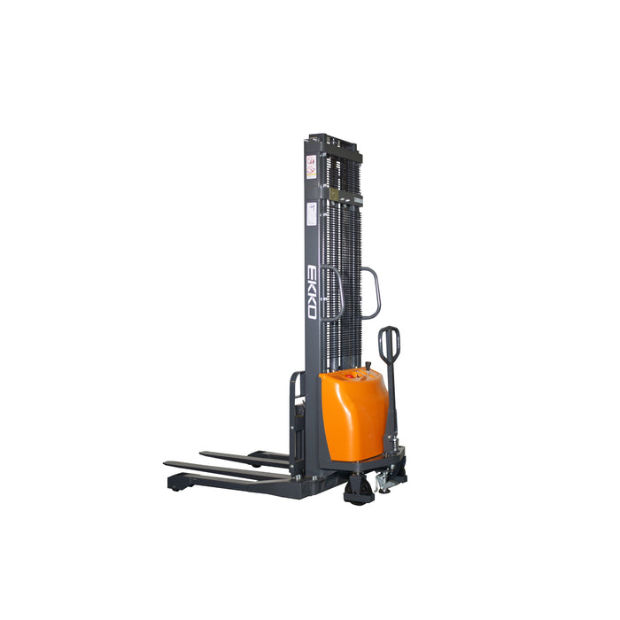 EKKO EA15A Semi-Electric Straddle Stacker || 118" or 138" || 3,300 LBS